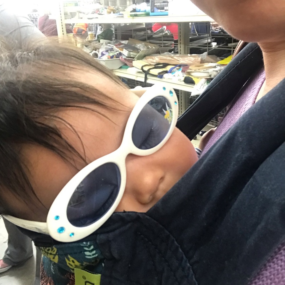 Baby shades with blue stones